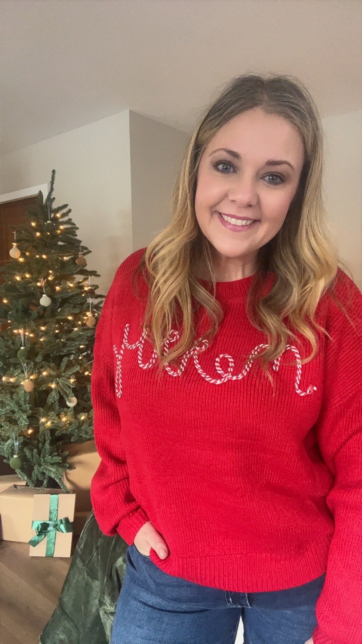 Candy Cane Crush Sweater