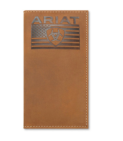 Ariat Flag Leather Rodeo Wallet