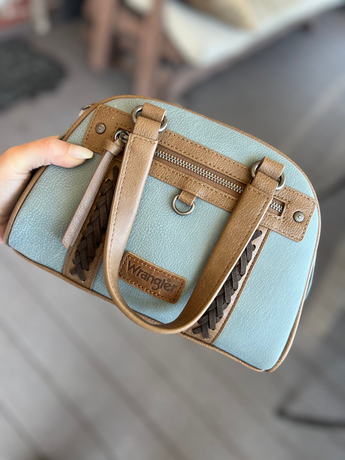 Wrangler Whipstitch Satchel