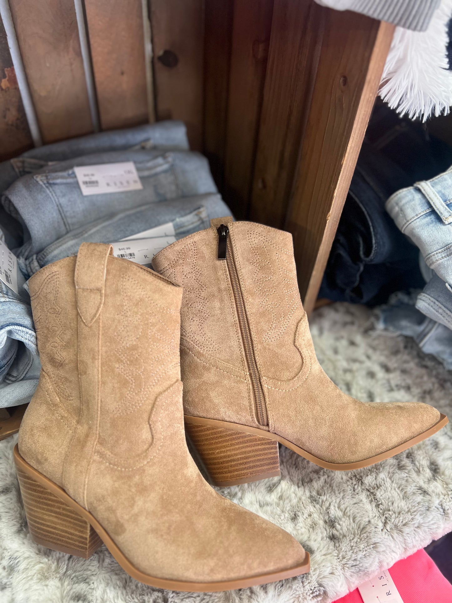 Rowdy Camel Suede Boots (4)