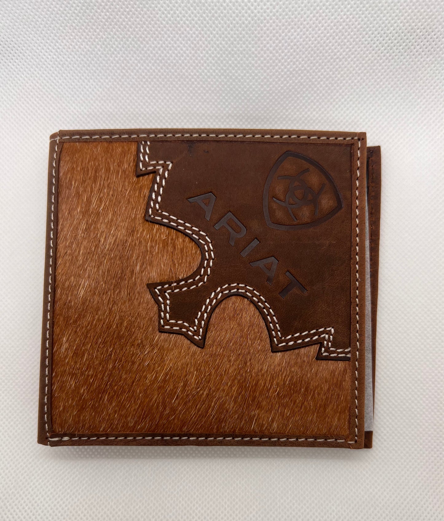 Ariat Brindle Calf Hair Wallet