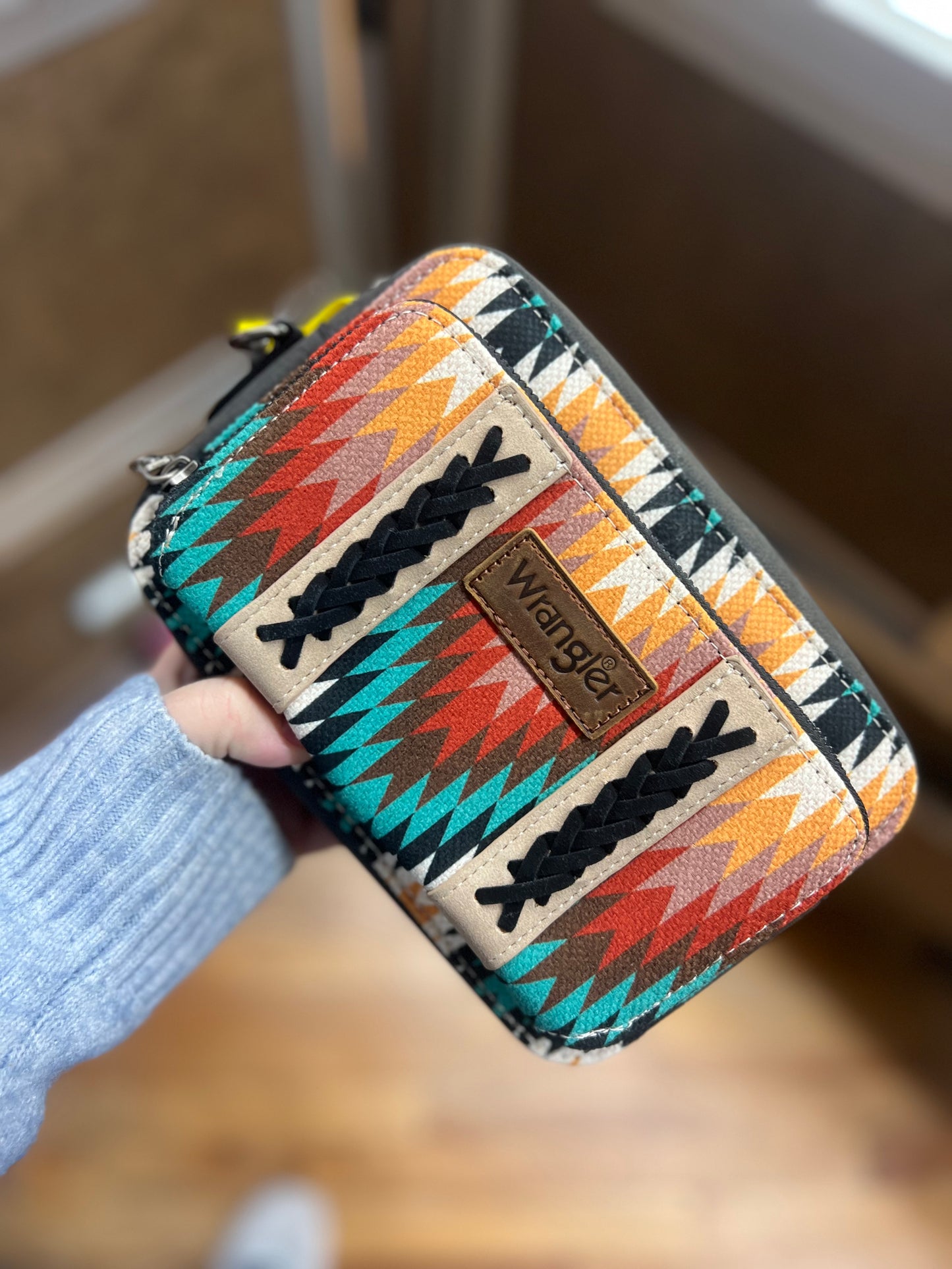 Wrangler Southwestern Double Sided Crossbody