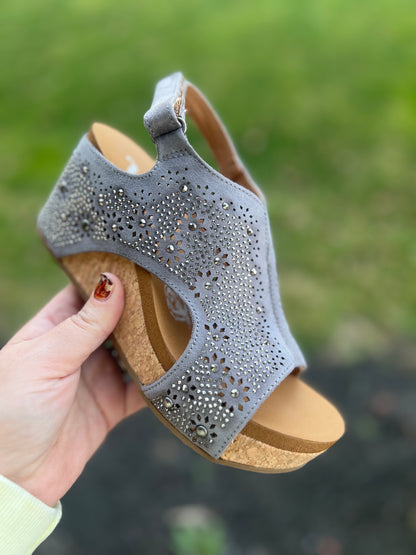 Starry Night Wedge Sandals (B)