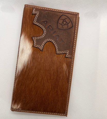 Ariat Brindle Calf Hair Wallet