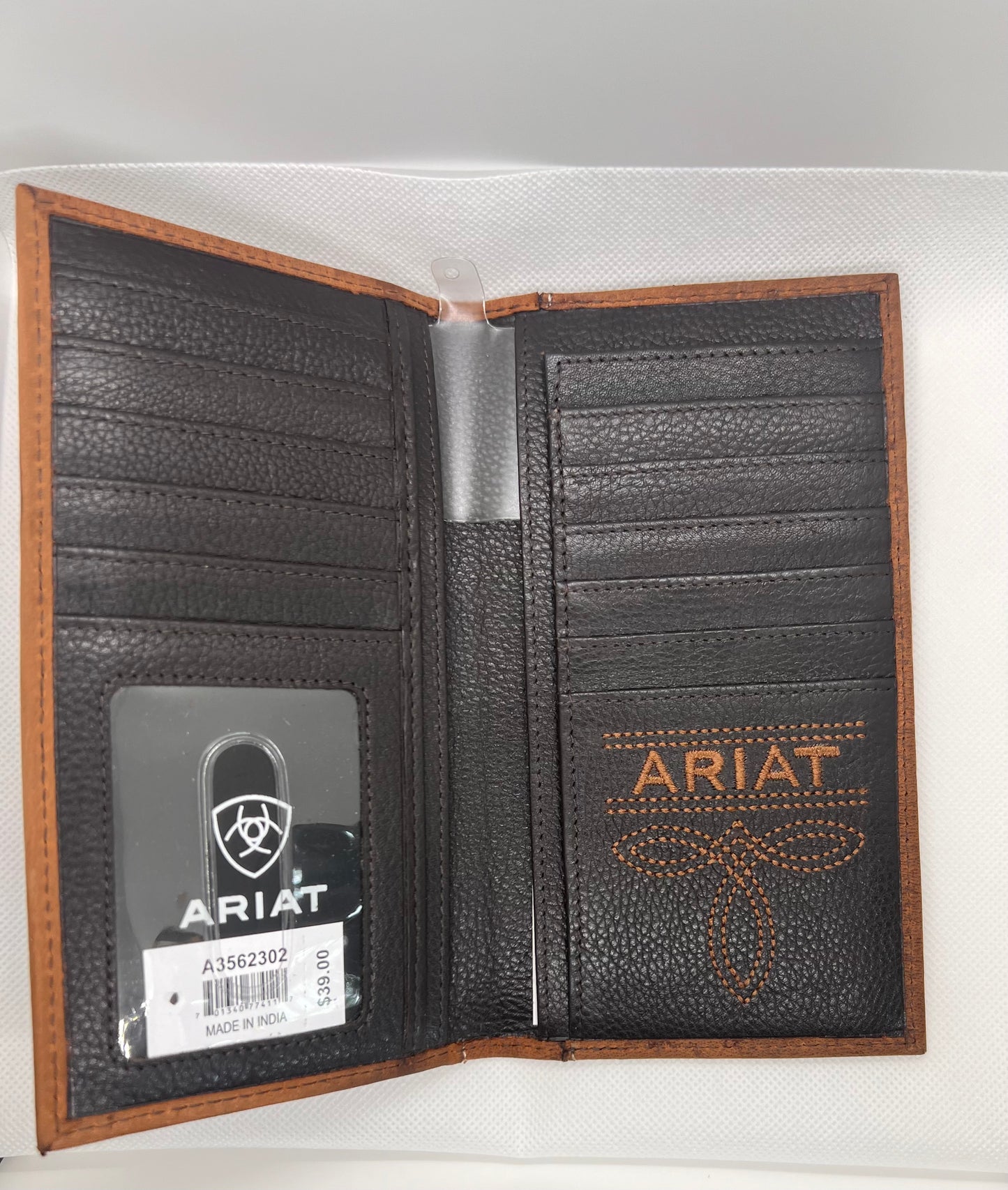 Ariat Brindle Calf Hair Wallet