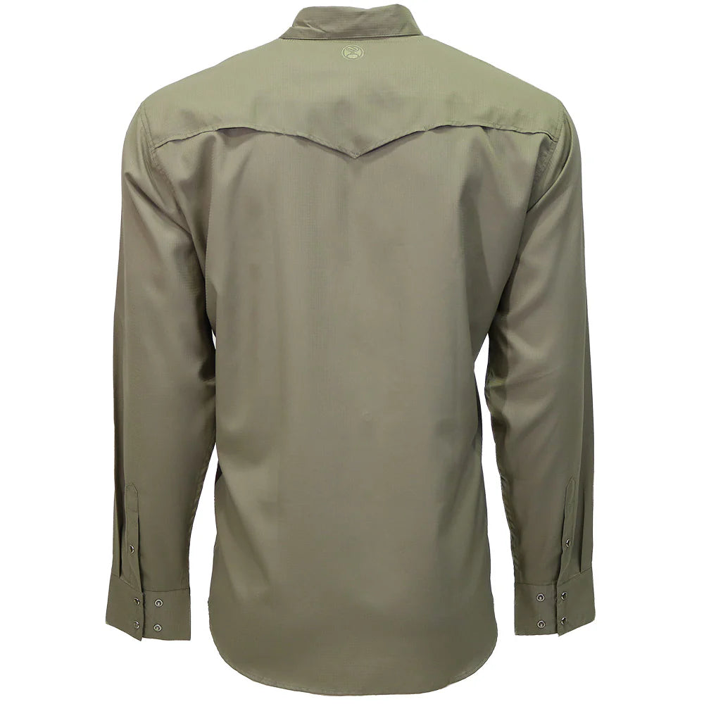 Hooey Sol Vetiver Pearl Snap