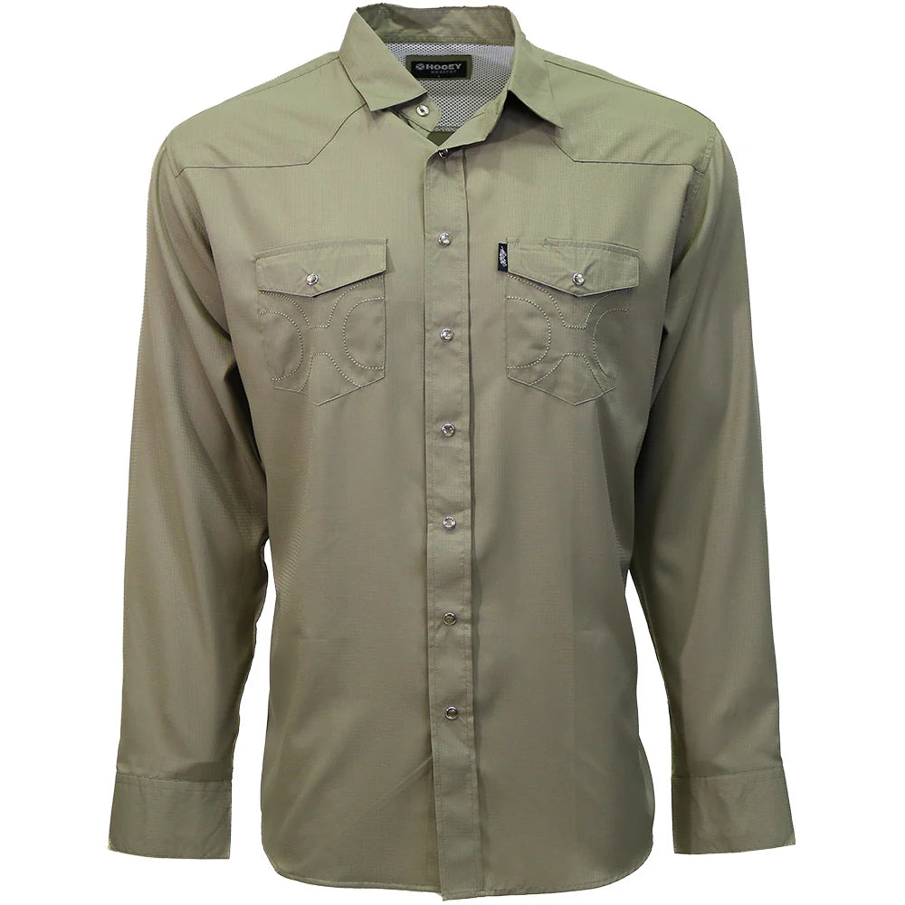 Hooey Sol Vetiver Pearl Snap
