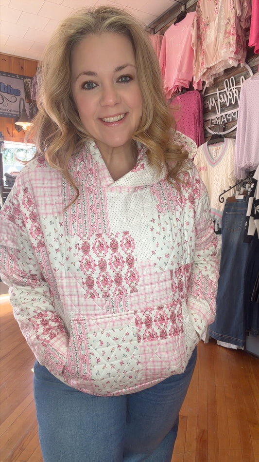 Pink Quilted Patchwork Set
