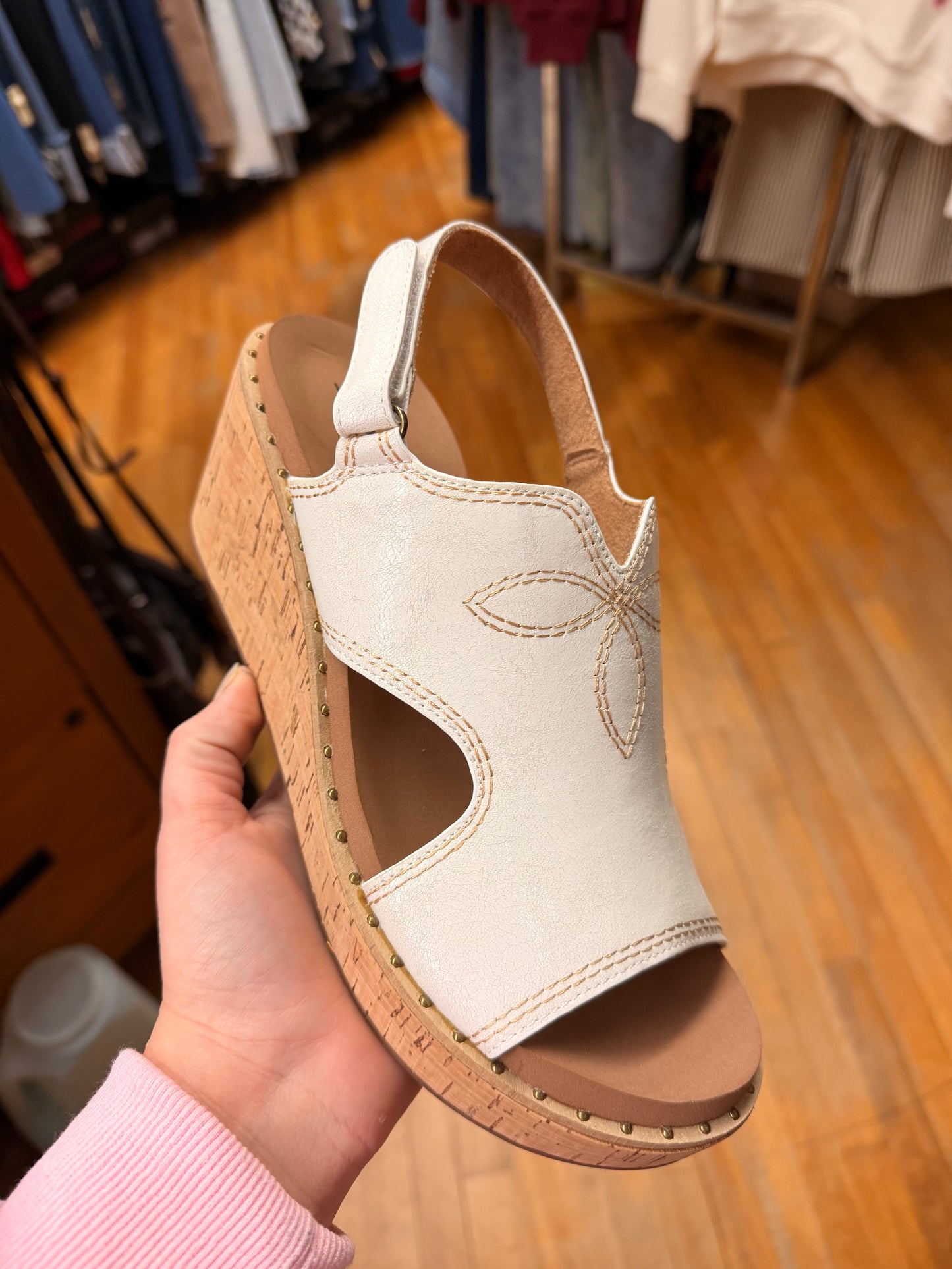 Corkys Darlin Wedge Sandals (A)