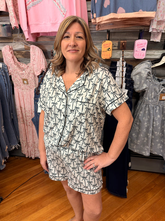 Simply Southern Black Bow Pj Set