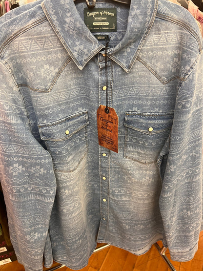 Canyon Of Heros Aztec Denim Shirt