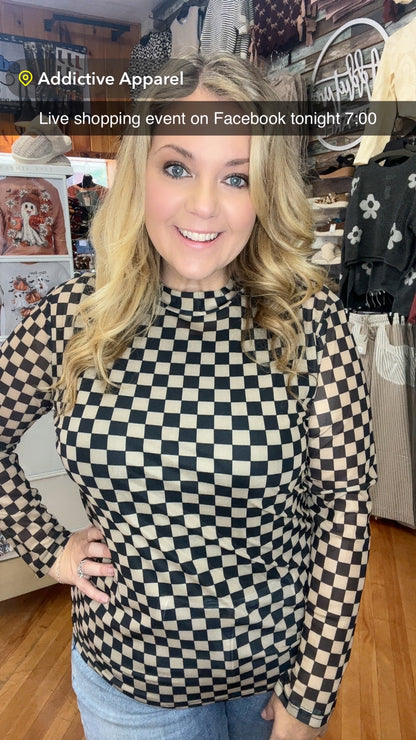 Sassy Saints Mesh Top