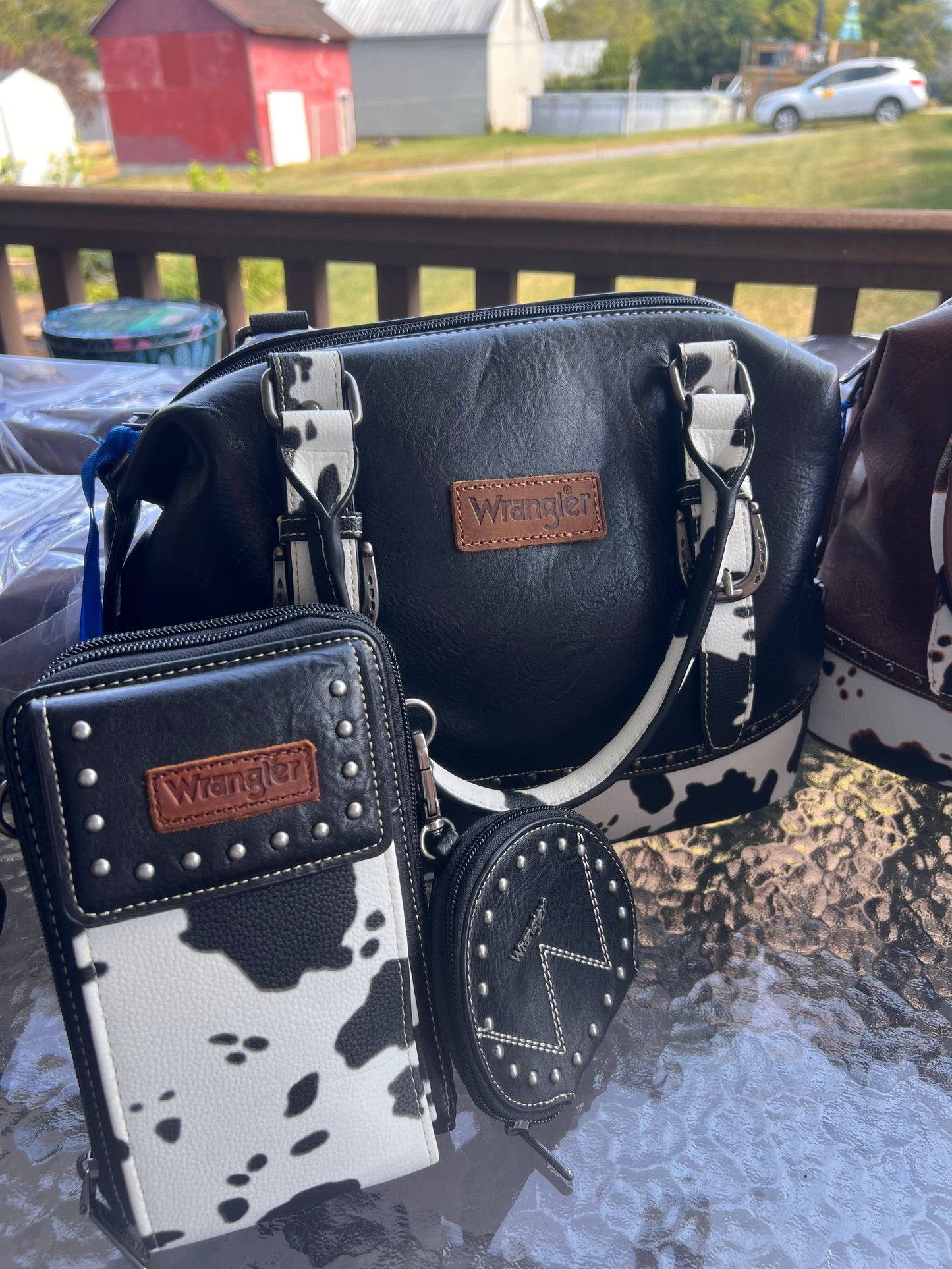Wrangler Barrel Satchel 3pc Set