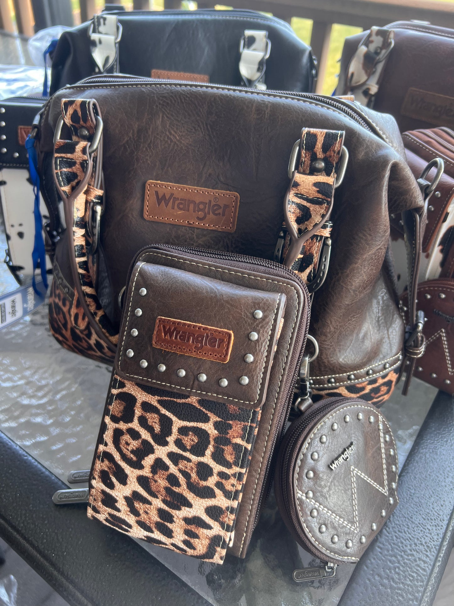 Wrangler Barrel Satchel 3pc Set
