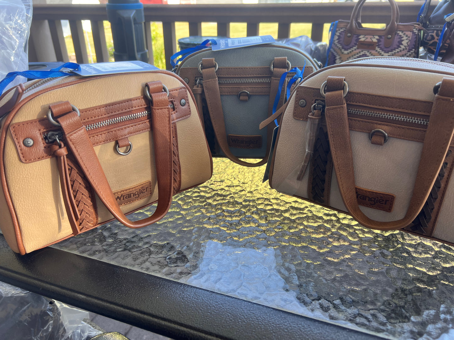 Wrangler Whipstitch Satchel