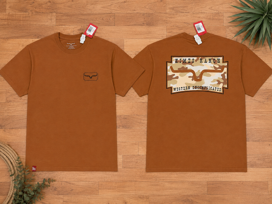 Kimes Ranch Camo Crest Tee