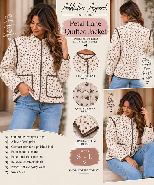 Petal Lane Quilted Jacket