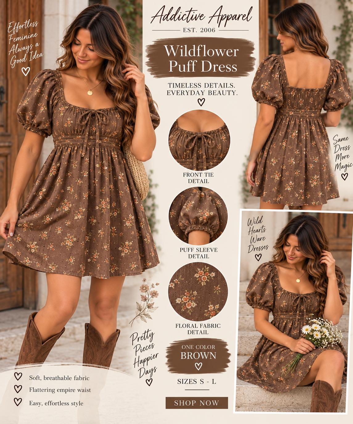 Wildflower Puff Dress