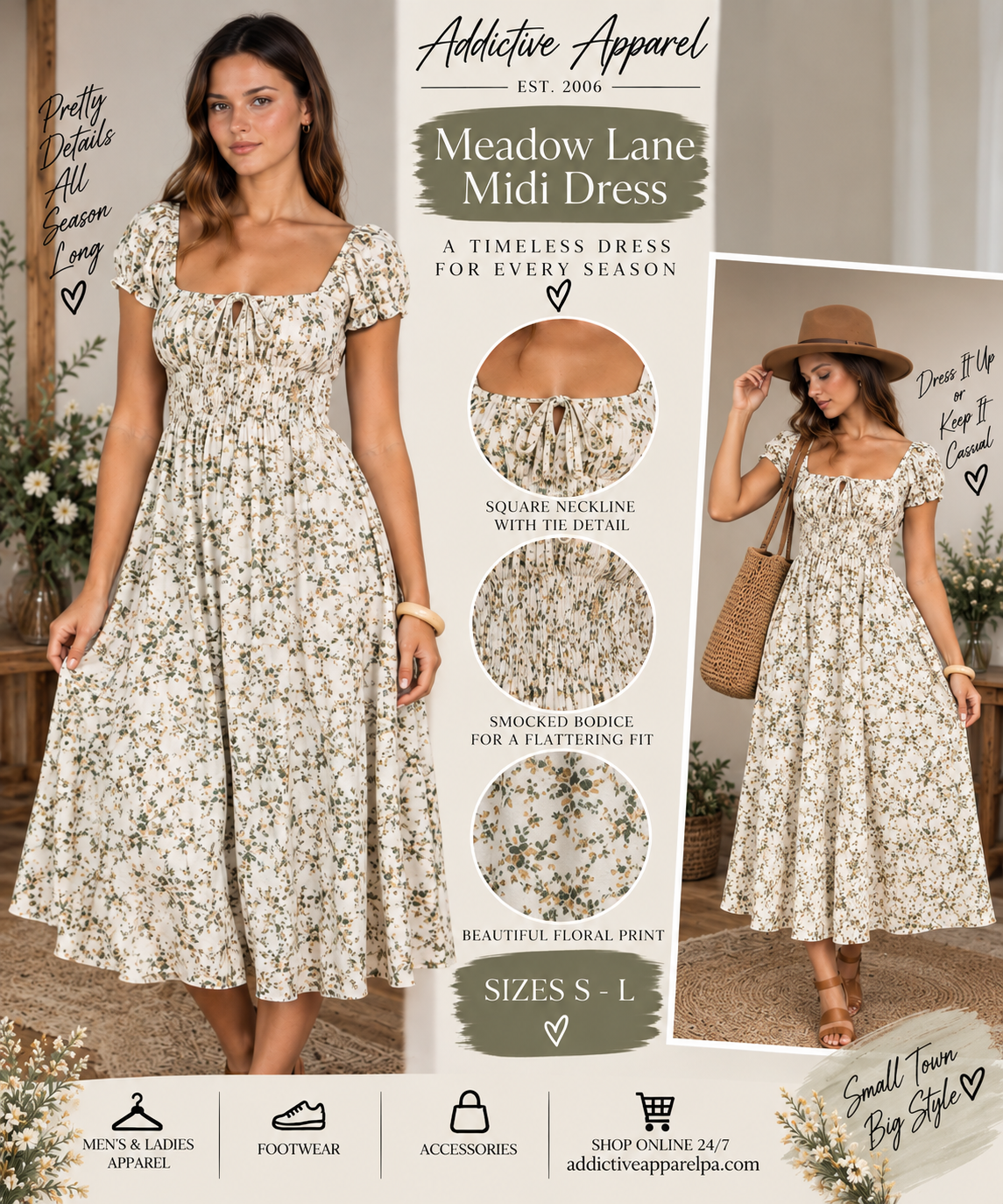Meadow Lane Midi Dress