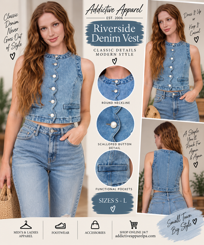 Riverside Denim Vest