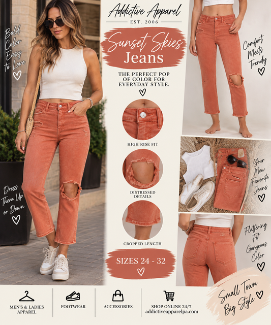 Sunset Skies Jeans