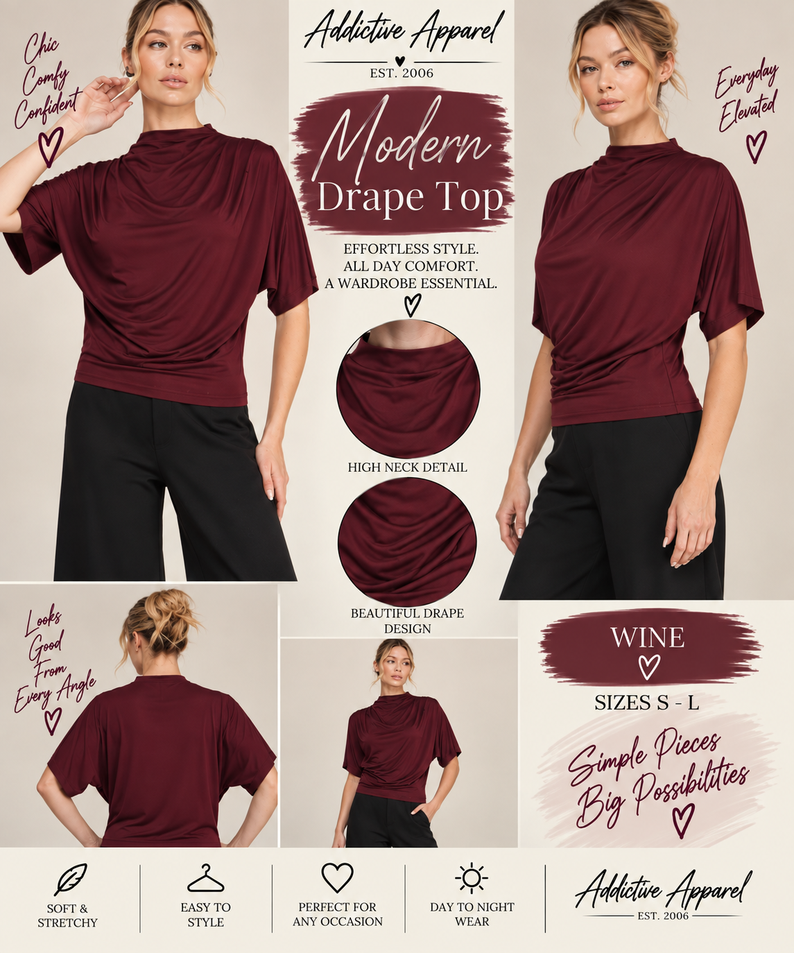 Modern Drape Top