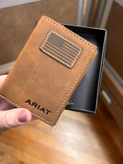 Ariat Flag Patch Wallet