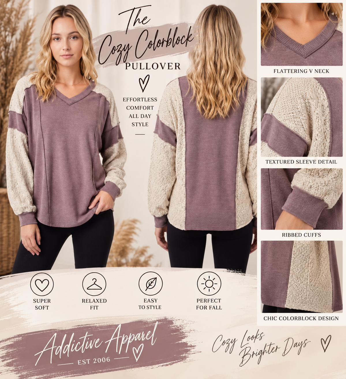 The Cozy Colorblock Pullover