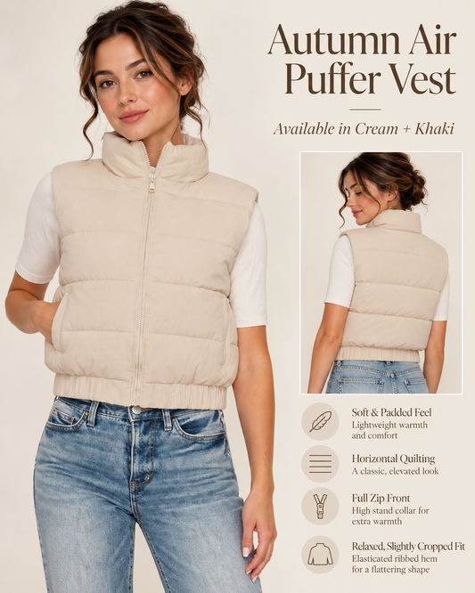 Autumn Air Puffer Vest