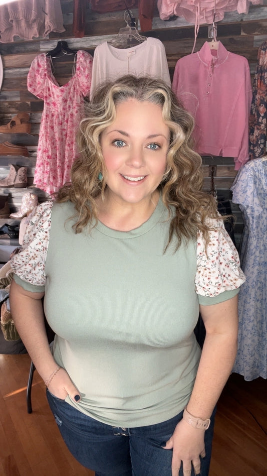 Fresh Waves Of Floral Top