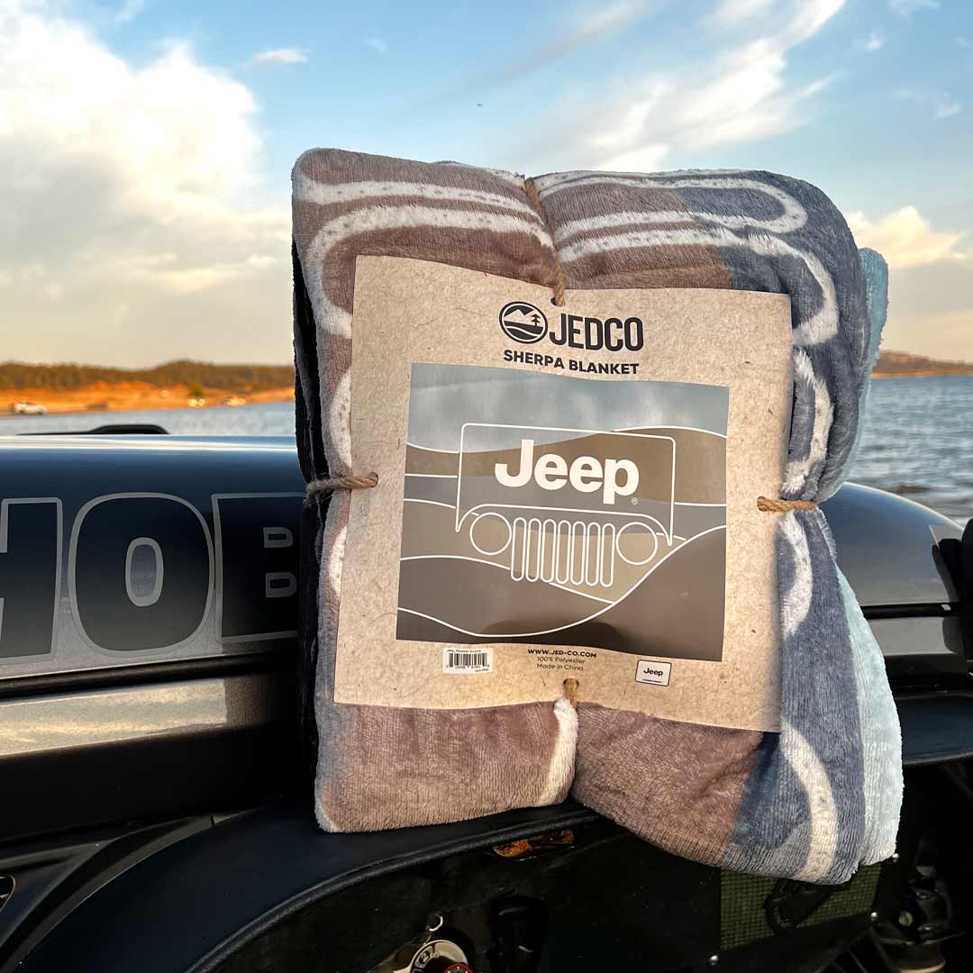 Jeep Woodlands Sherpa Blanket