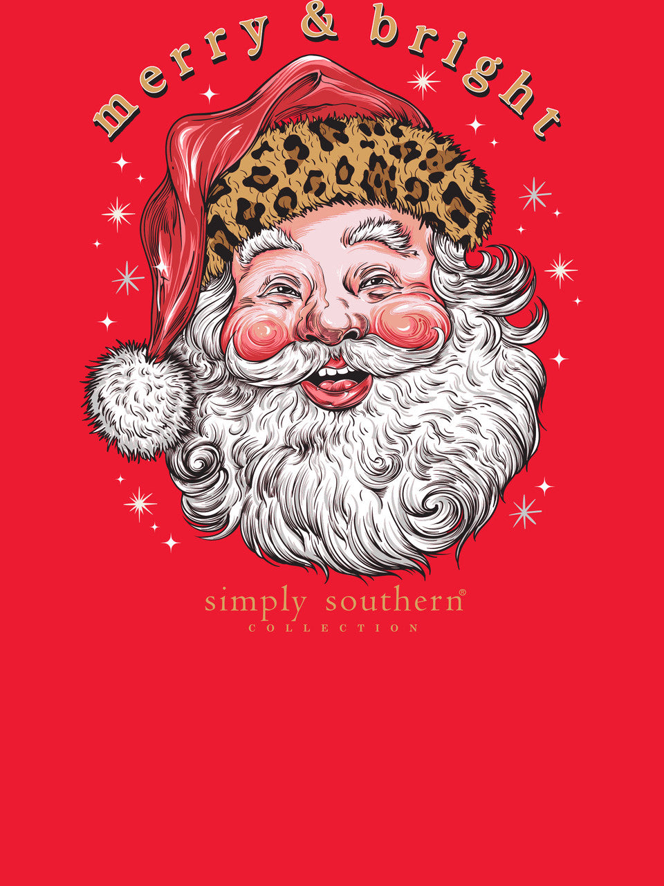 Simply Southern Leopard Santa Longsleeve
