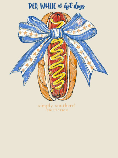 Red White & Hot Dogs Tee