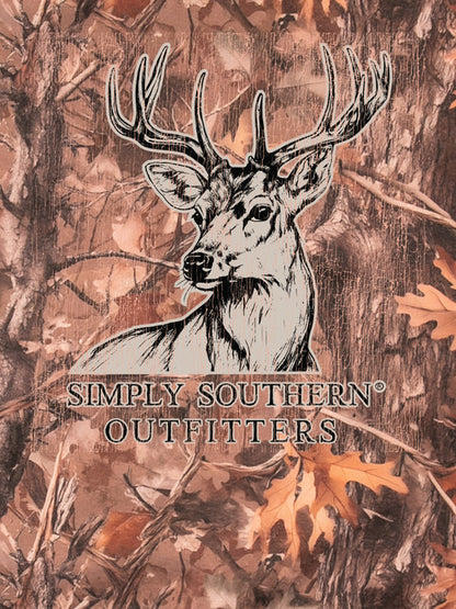 Simply Southern Mens Camo Deer Tee