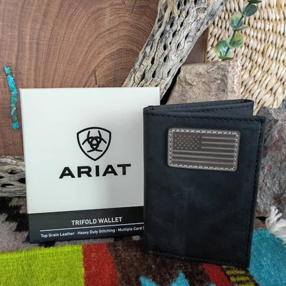 Ariat Black Flag Wallet