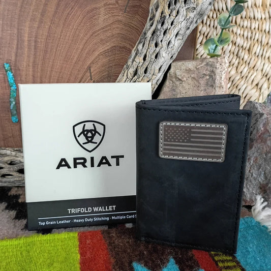 Ariat Black Flag Wallet