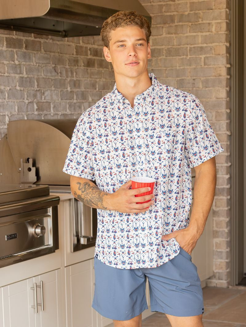 Simply Southern Patriotic Golf Shirt