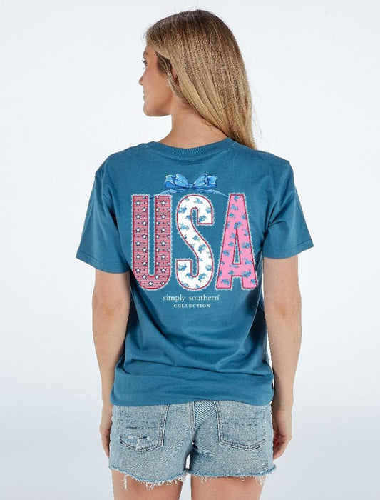 Simply Southern Usa Lace Tee
