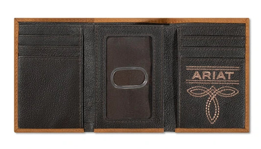 Ariat Flag Leather Wallet