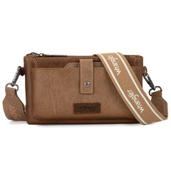 Wrangler Dual Zipper Compartment Crossbody Bag