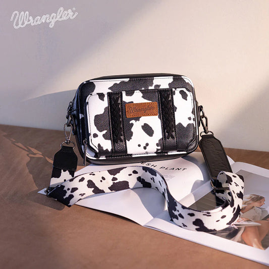 Wrangler Cow Print Crossbody