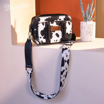 Wrangler Cow Print Crossbody