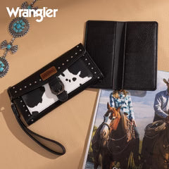 Wrangler Cow Print Wristlet