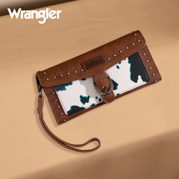 Wrangler Cow Print Wristlet