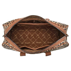 Wrangler Whipstitch Leopard Duffle