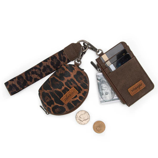 Wrangler Dual Pouch Key Chain Wallet