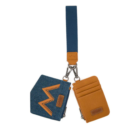 Wrangler Denim Dual Pouch Wallet