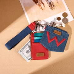 Wrangler Denim Dual Pouch Wallet