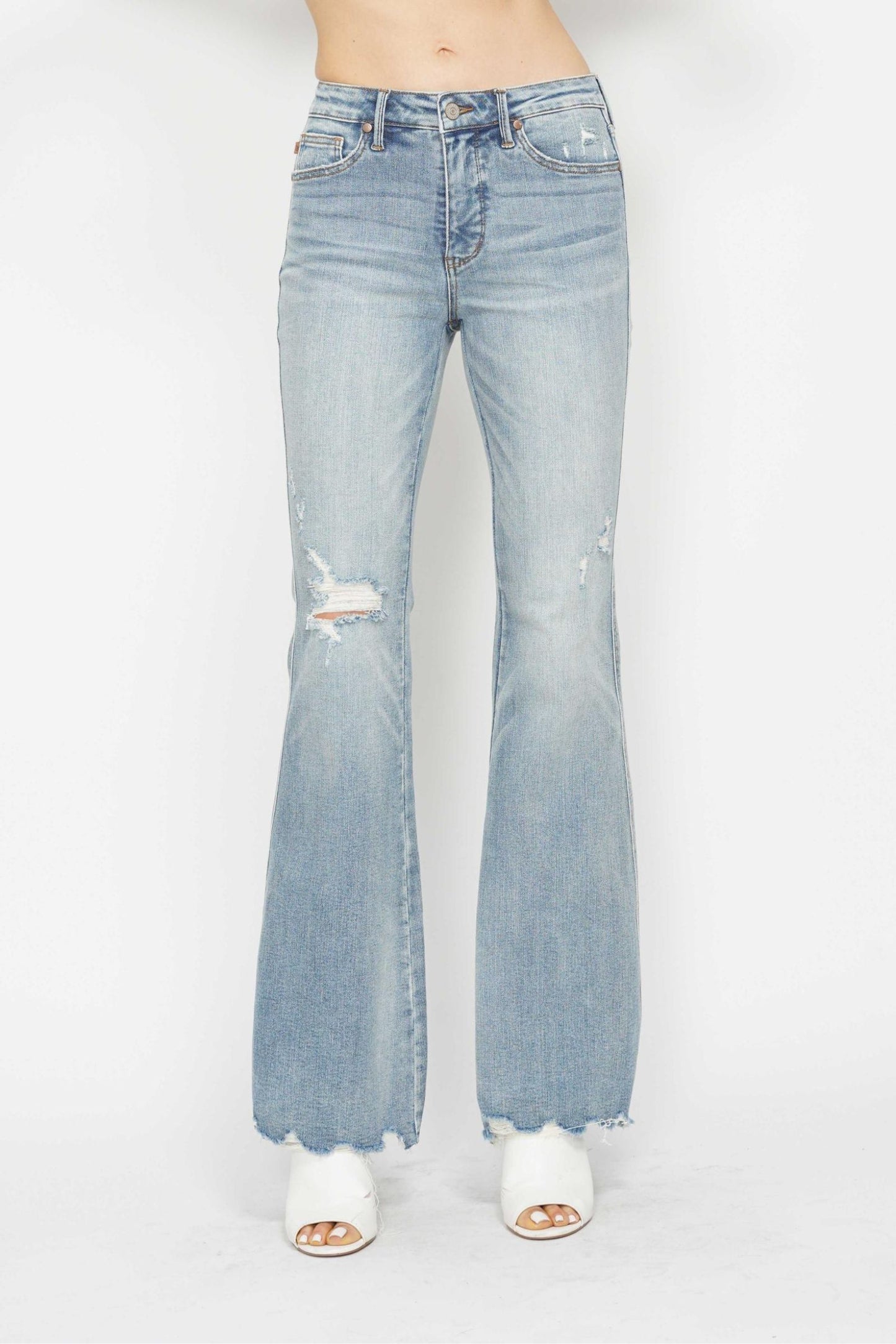 Girl Next Door Judy Blue Flare Jeans