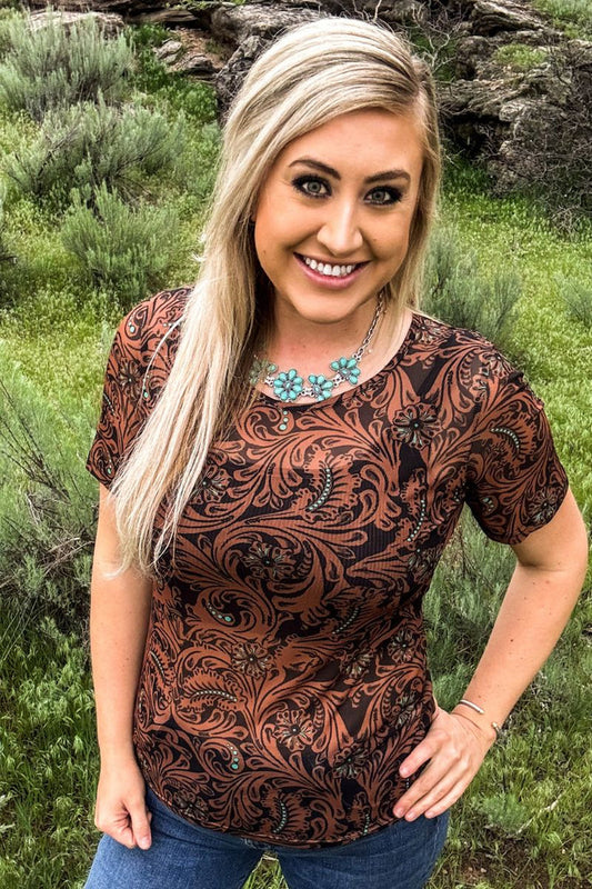 Keep It Western Mesh Top